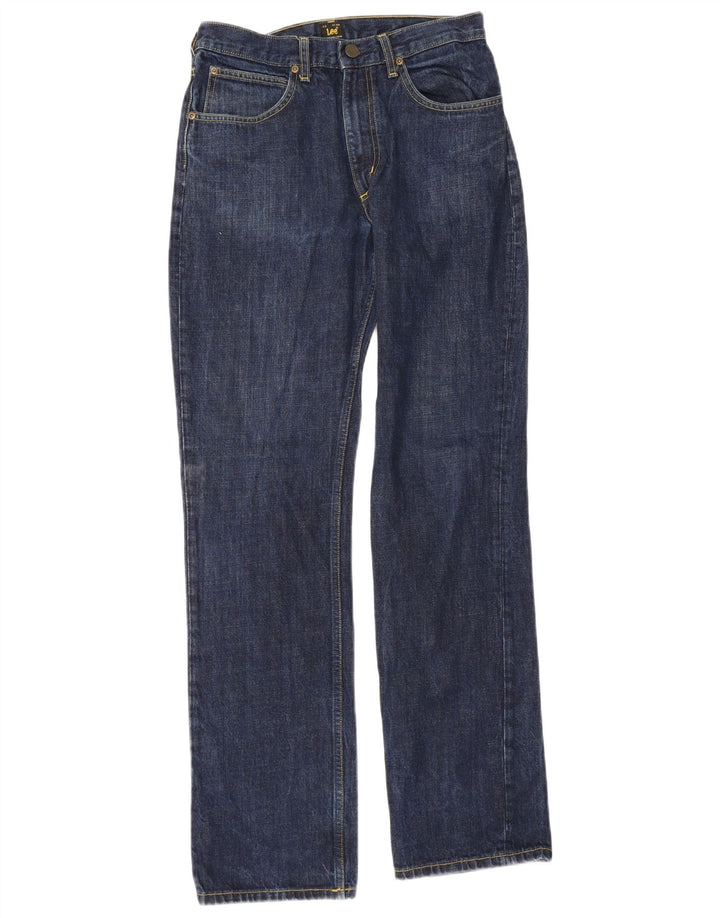 Lee Mens Brooklyn Straight Jeans W31 L34 Azul Algodão