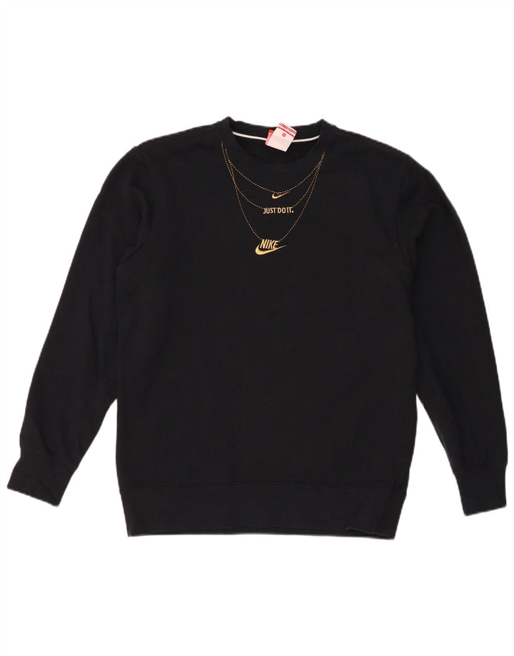 Moletom gráfico masculino Nike Jumper XS algodão preto