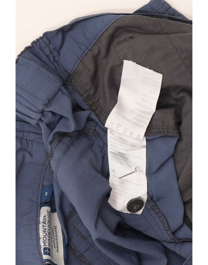 Shorts cargo masculino Mountain Warehouse W36 grande nylon azul marinho