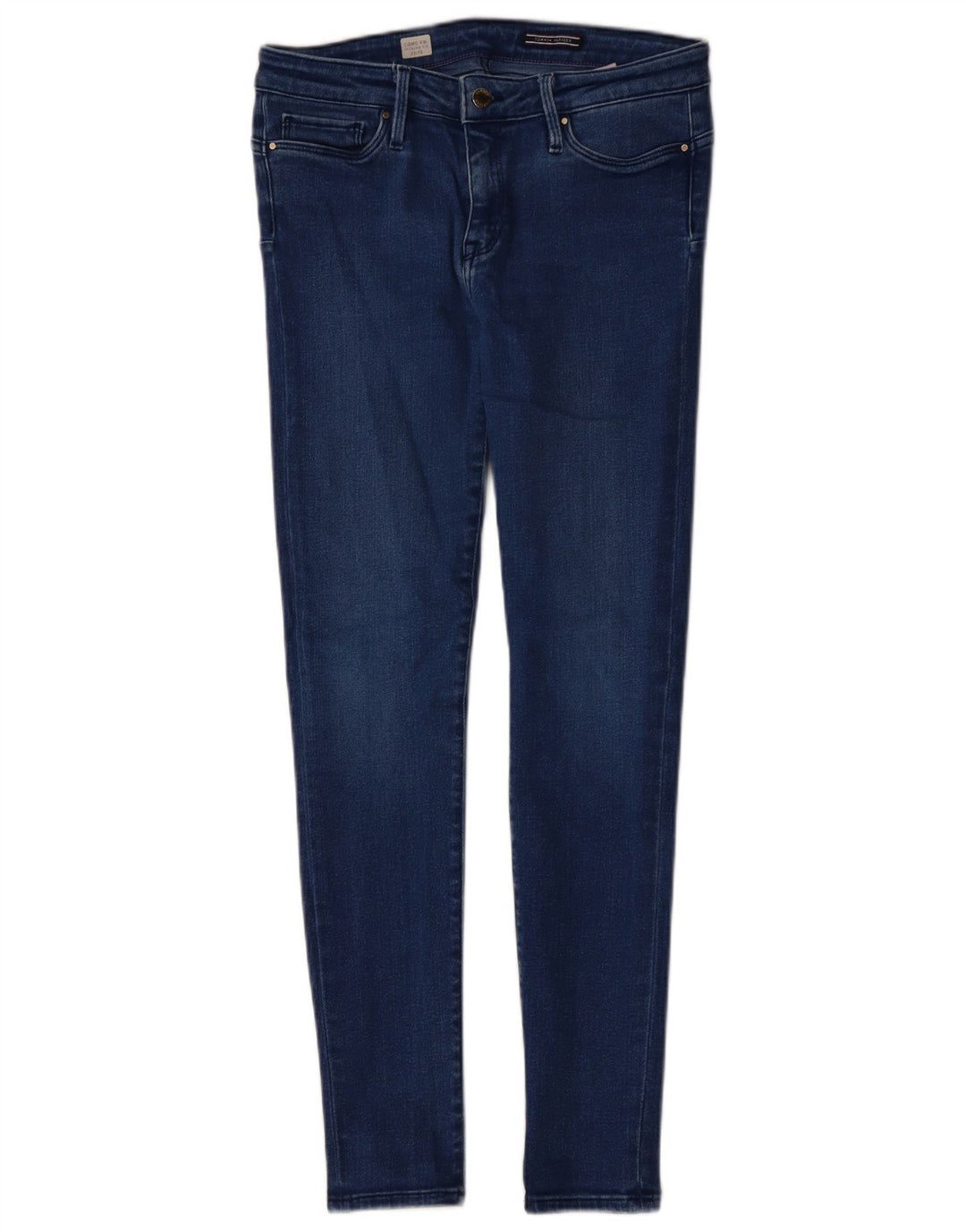 TOMMY HILFIGER Feminino Como RW Skinny Jeans W29 L26 Azul Algodão