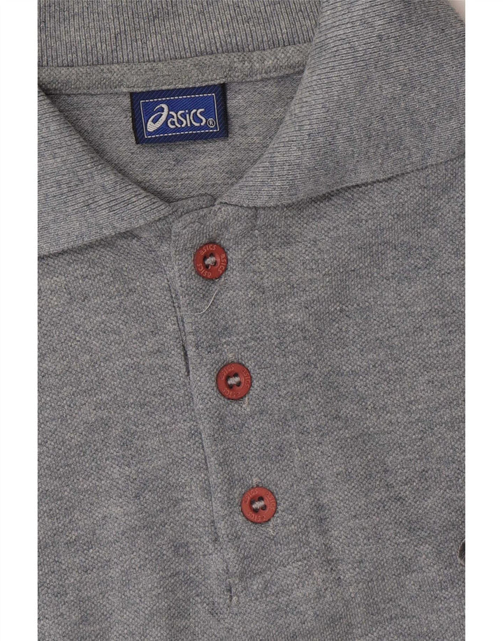 Camisa polo masculina Asics azul médio