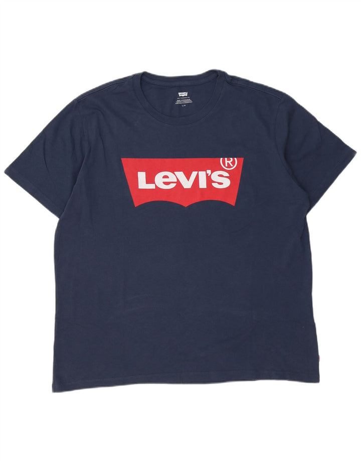 Camiseta gráfica masculina Levi's grande azul marinho