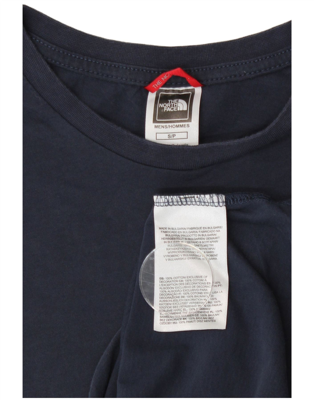 Camiseta masculina The North Face top pequeno algodão azul marinho