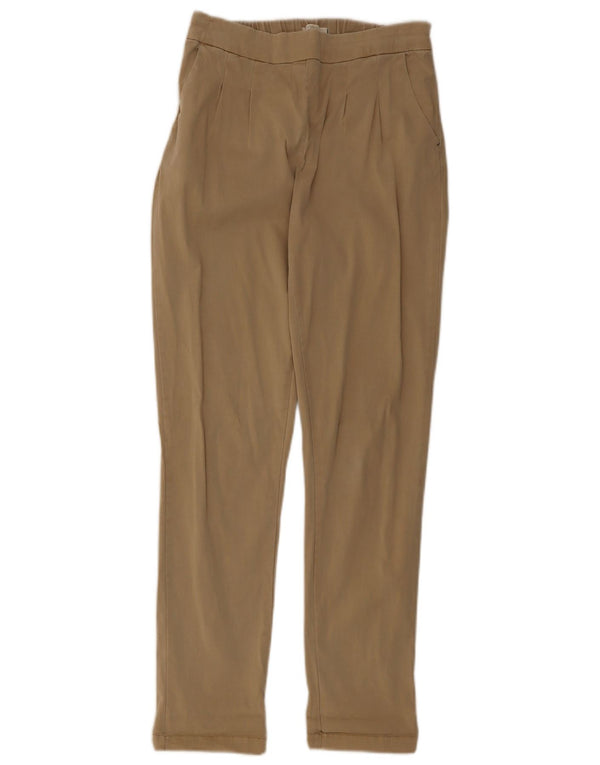 Calça Chino Feminina Slim White Stuff UK 10 Pequeno W28 L29 Algodão Bege