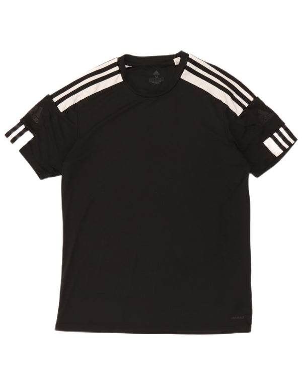 Adidas Mens Aeroready Camiseta Top Médio Preto Colourblock Poliéster