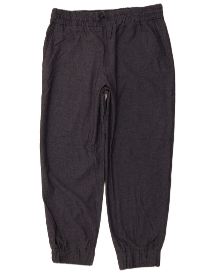 Calça jogger feminina ZARA Chino XL W32 L27 cinza poliéster