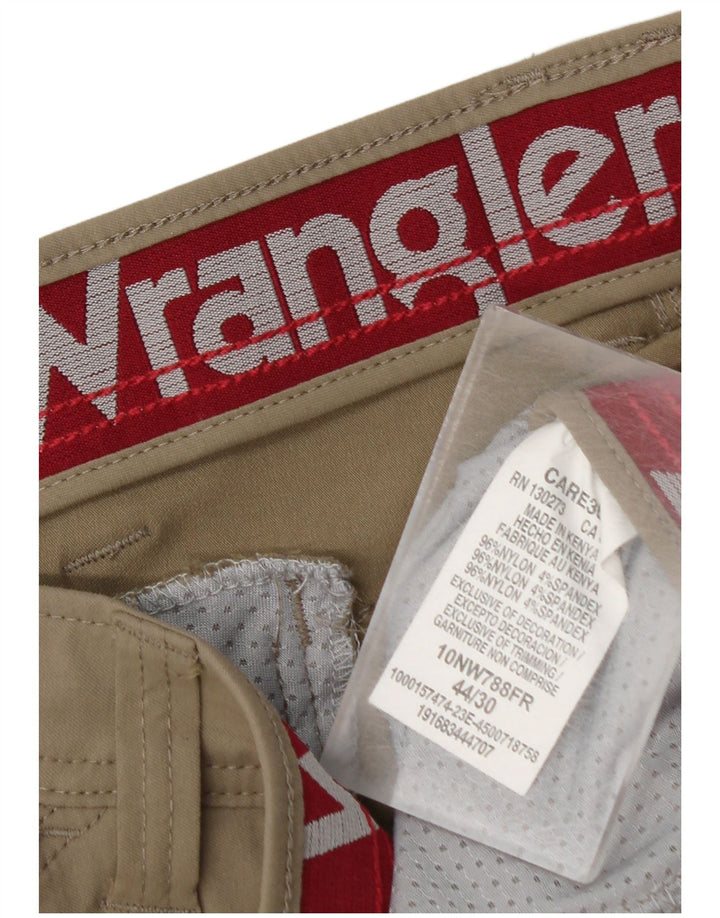 Calça cargo reta masculina WRANGLER W44 L30 bege nylon