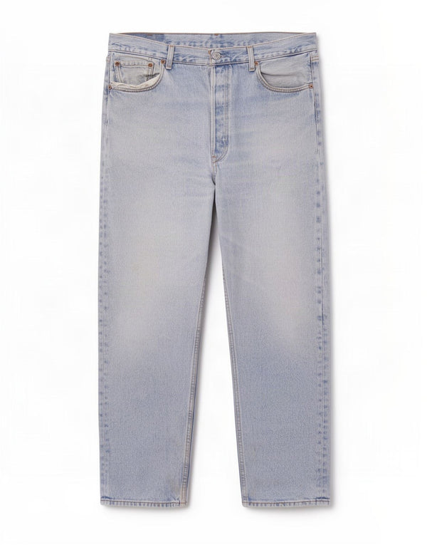 Levi's Masculino 501 Straight Jeans W38 L30 Azul Algodão