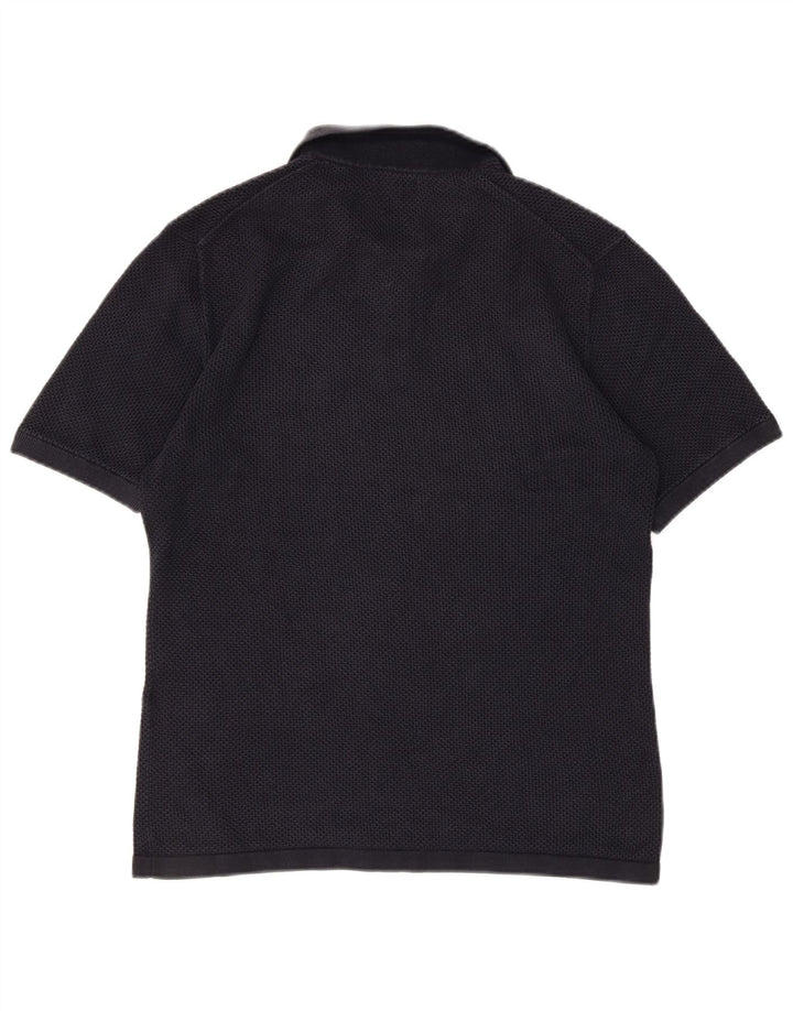 Camisa polo masculina Reiss média azul marinho