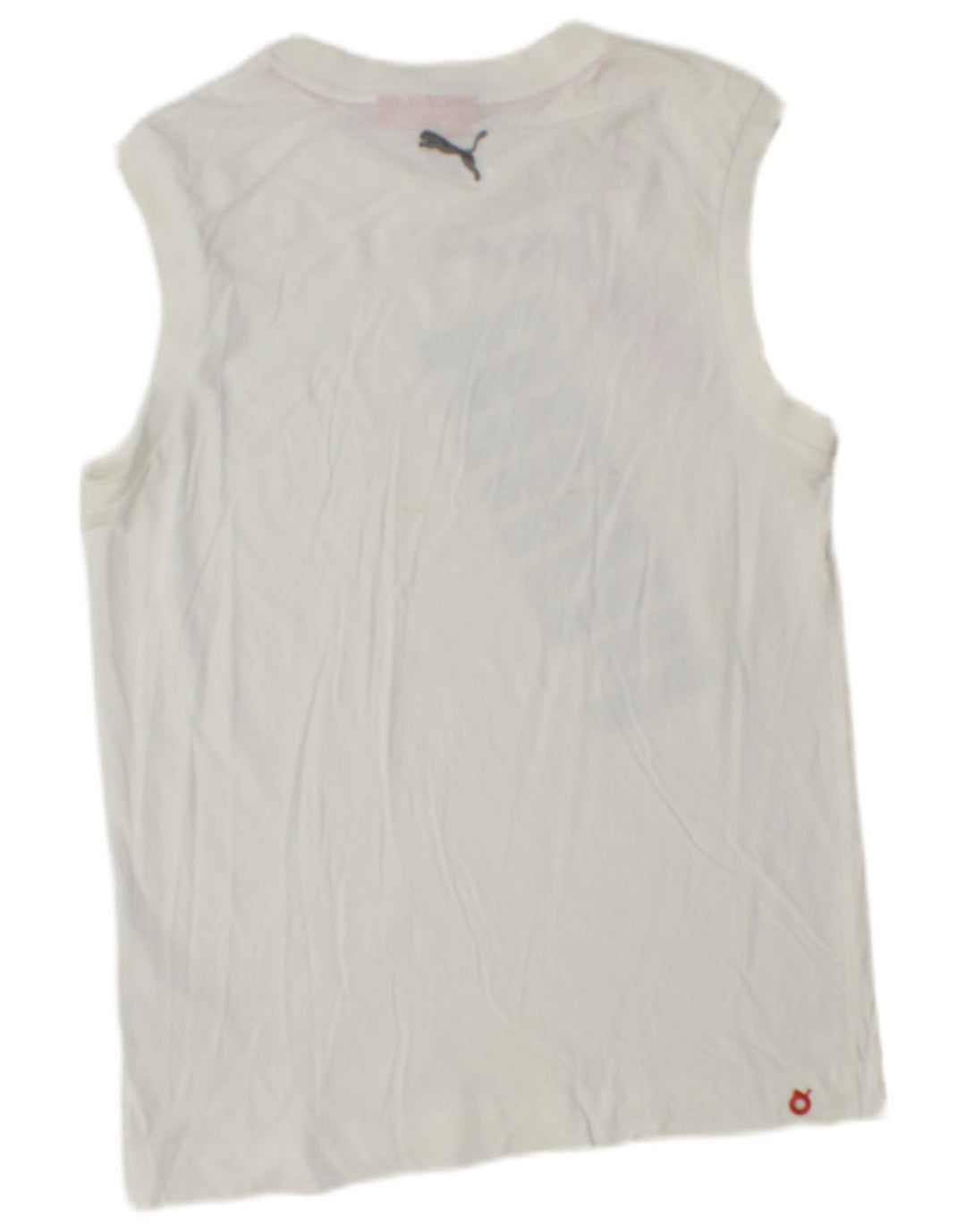 PUMA Mens Graphic Vest Top Pequeno Branco