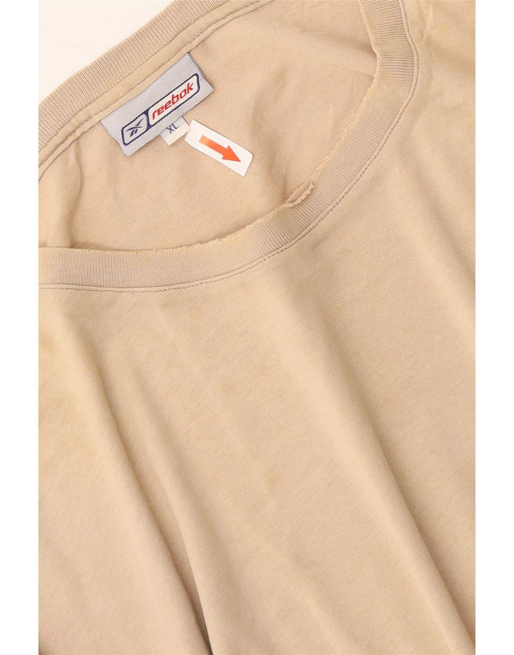 Camiseta masculina Reebok Top XL algodão bege