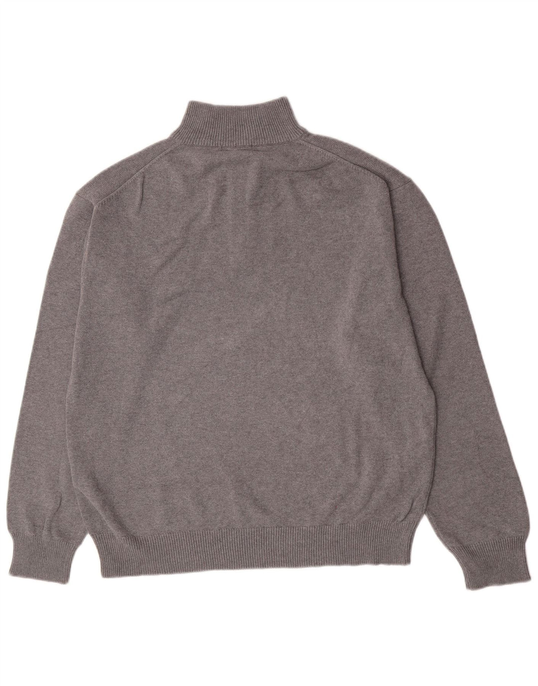Suéter masculino Gant com zíper e gola 2XL algodão cinza