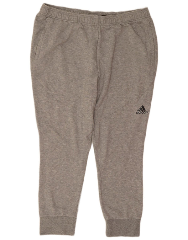 Calça de treino masculina Adidas Joggers 2XL cinza poliéster