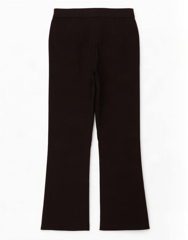 Zara Calça Feminina Crop Bootcut Casual Pequena W26 L25 Preta