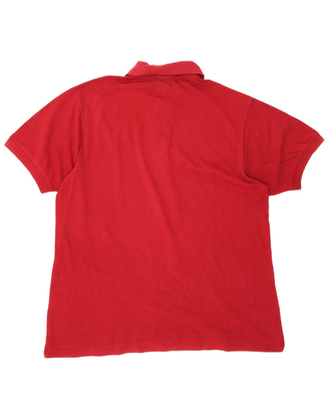 Camisa polo masculina Lacoste tamanho 6 XL algodão vermelho