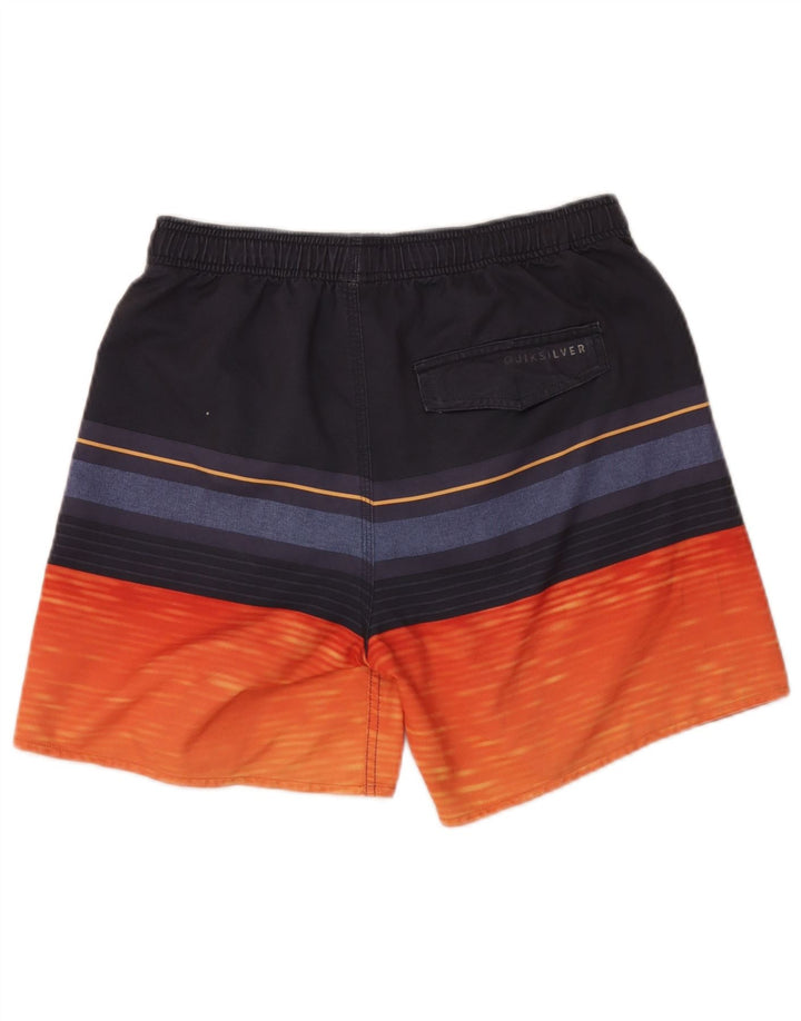 Shorts de natação masculino Quiksilver Graphic médio listrado multicolorido