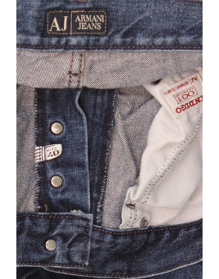 Calça jeans reta masculina Armani W40 L30 azul