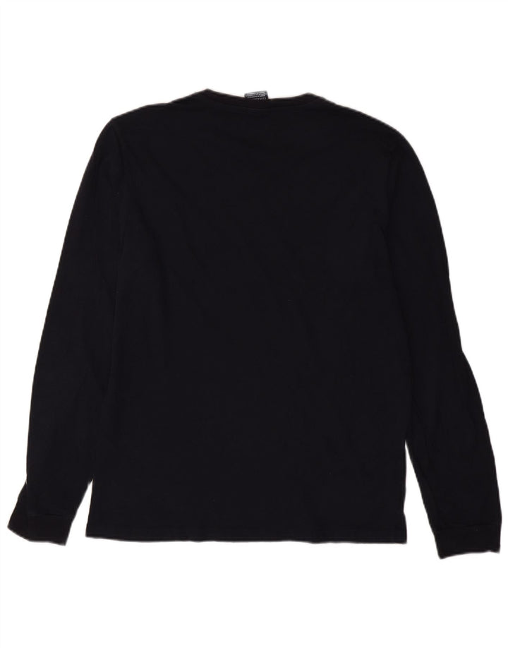 Campeão Mens Top Manga Longa Grande Azul Marinho
