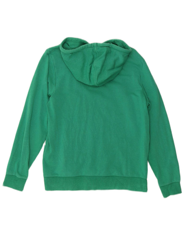 Suéter feminino com capuz Marks & Spencer Regular Fit Reino Unido 12 algodão verde médio