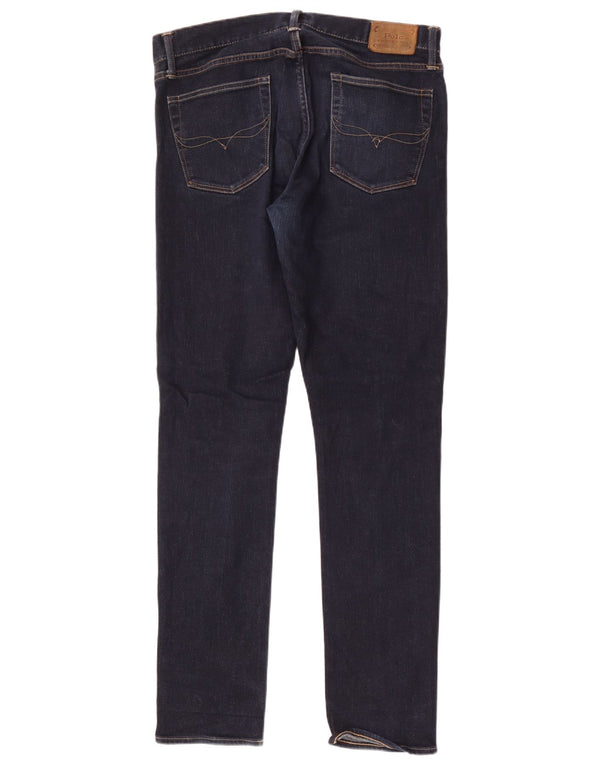 Jeans skinny masculino Ralph Lauren W33 L34 algodão azul marinho