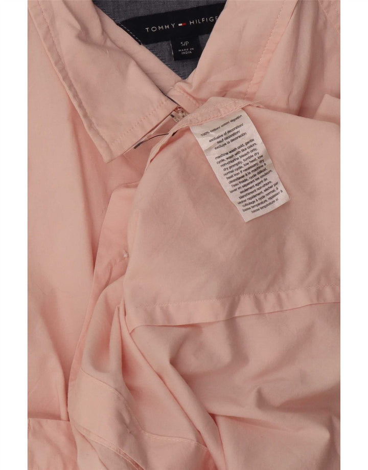 Camisa Tommy Hilfiger Feminina UK 10 Pequena Algodão Rosa