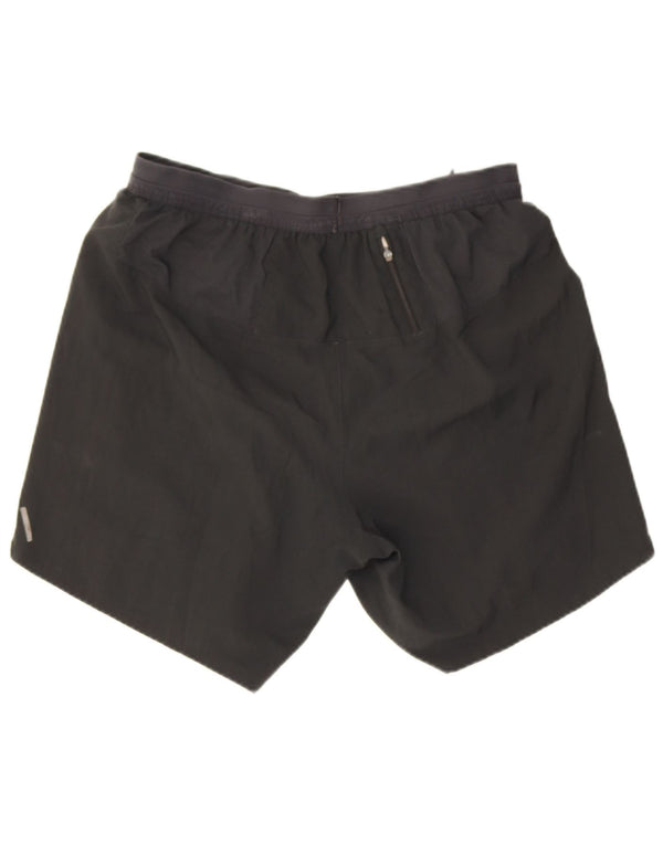 Shorts esportivos femininos Nike Dri Fit UK 12 poliéster preto médio