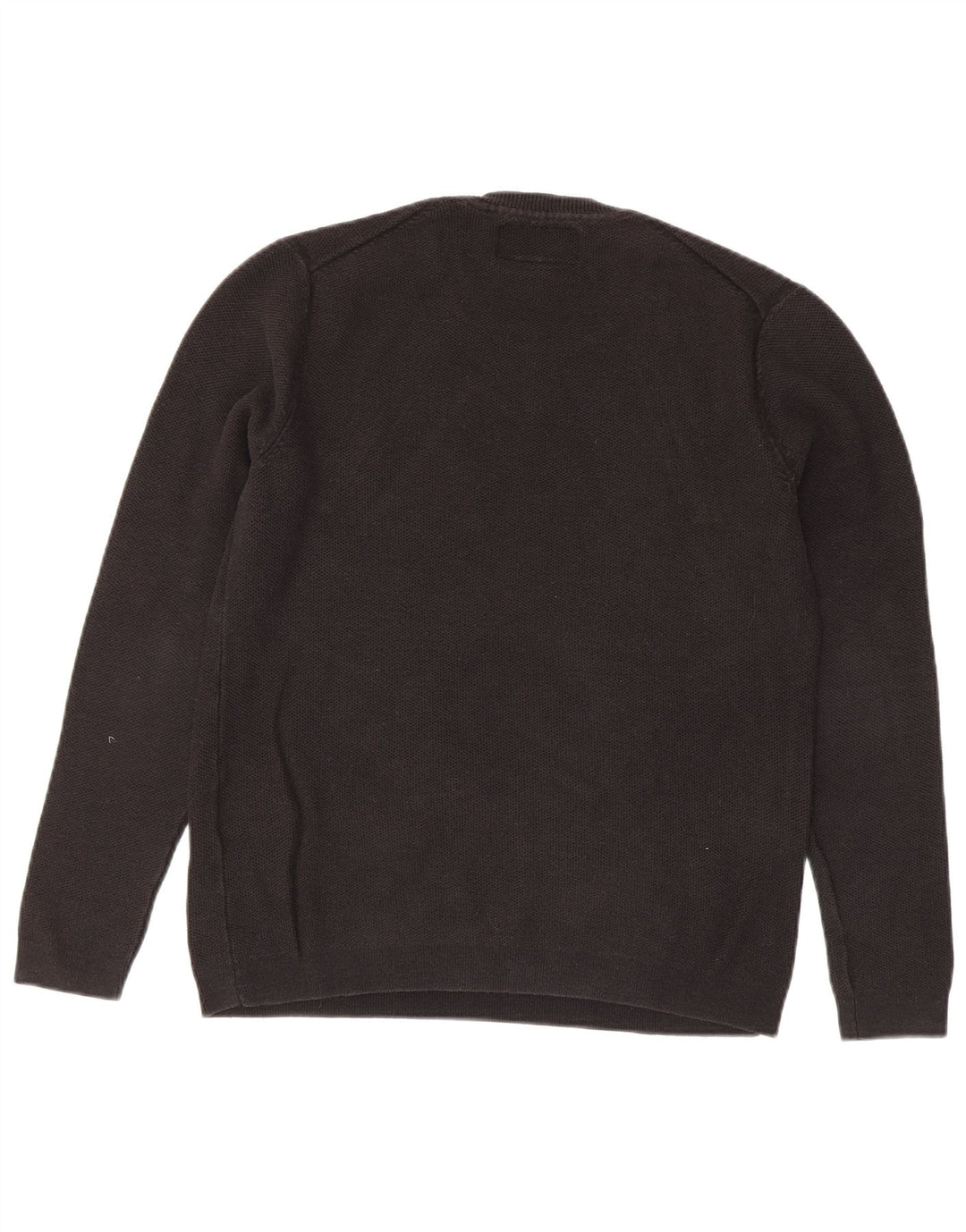 Suéter feminino Superdry com gola redonda, Reino Unido 14, algodão preto médio