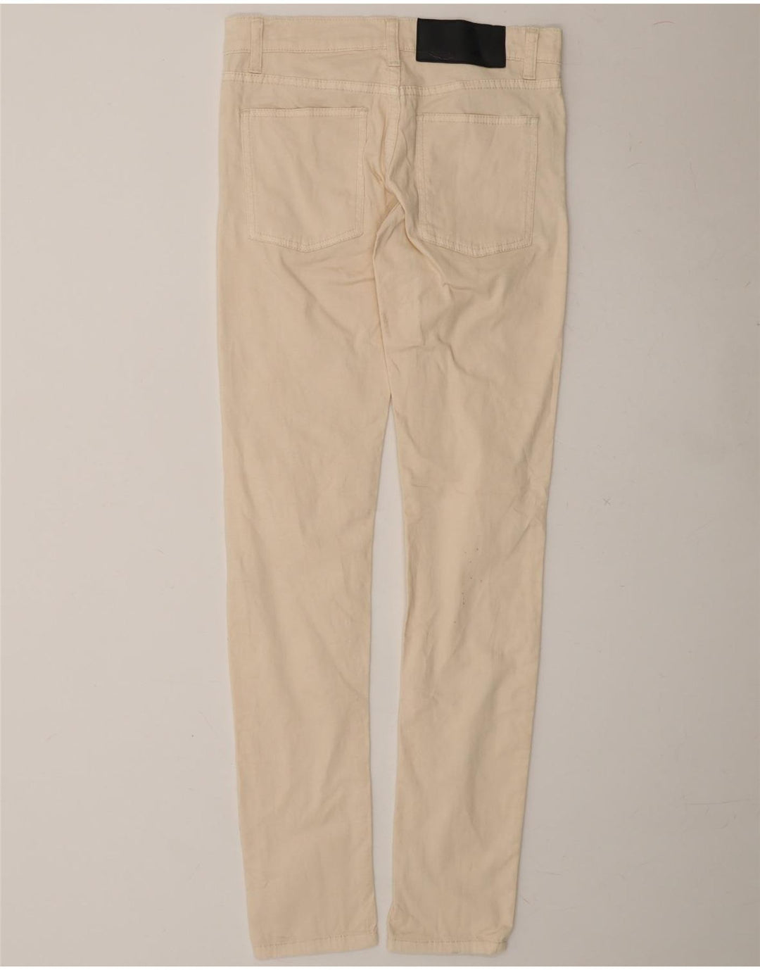 CHEAP MONDAY Womens Slim Casual Trousers  W27 L32 Beige Cotton Vintage Cheap Monday and Second-Hand Cheap Monday from Messina Hembry 