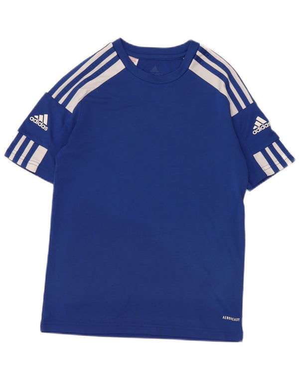 Camiseta Adidas Menino Aeroready Top 11-12 Anos Azul Poliéster
