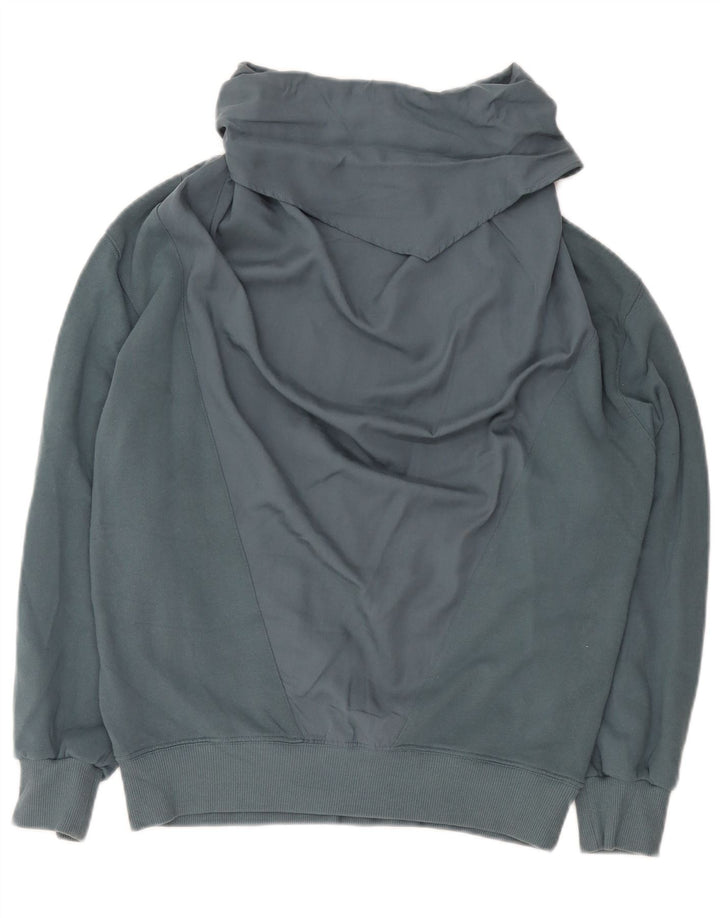 Zara moletom feminino oversized jumper UK 10 pequeno algodão cinza