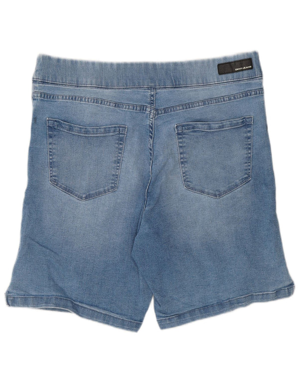 Shorts jeans feminino DKNY grande W34 algodão azul