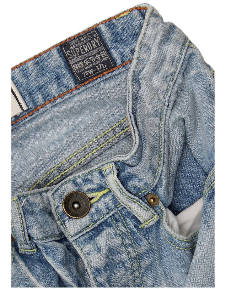 Jeans retos masculinos SUPERDRY W28 L32 algodão azul