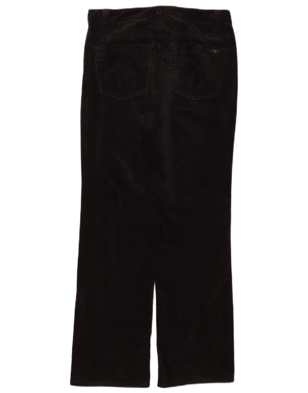 Calça casual feminina Calvin Klein US 10 médio W30 L29 algodão preto