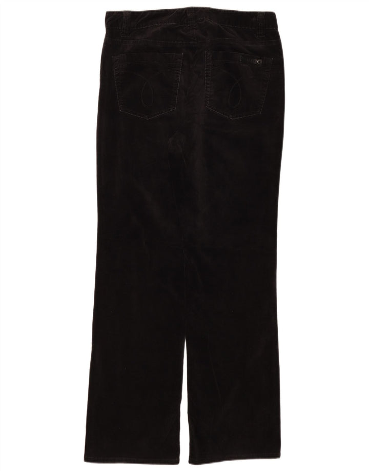 Calça casual feminina Calvin Klein US 10 médio W30 L29 algodão preto