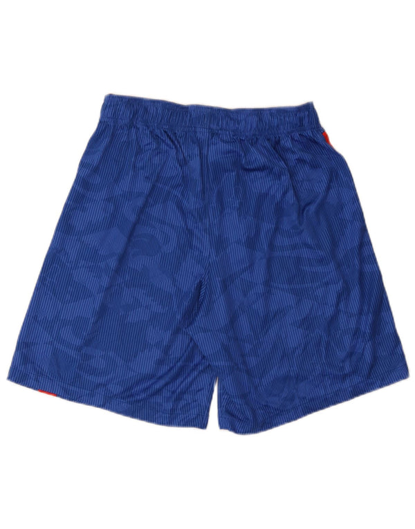 Shorts esportivos masculinos Nike Dri Fit Abstract Pattern grandes blocos coloridos azuis