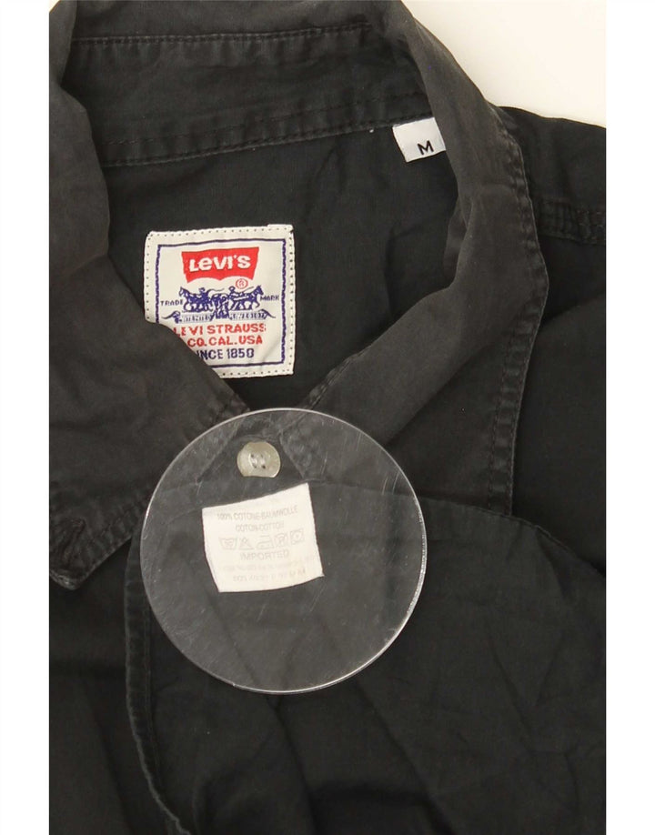 Camisa masculina Levi's média preta algodão