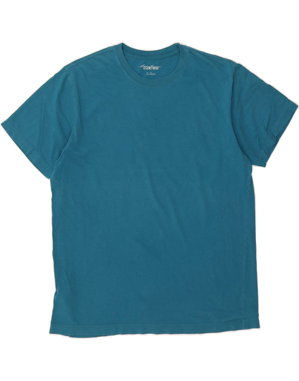 Camiseta masculina EDDIE BAUER grande algodão azul