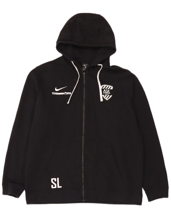 Suéter Nike masculino com capuz e zíper gráfico XL preto algodão