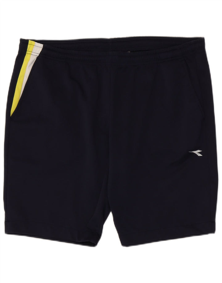 Diadora Masculino Sport Shorts XL Azul Marinho Colourblock Poliéster