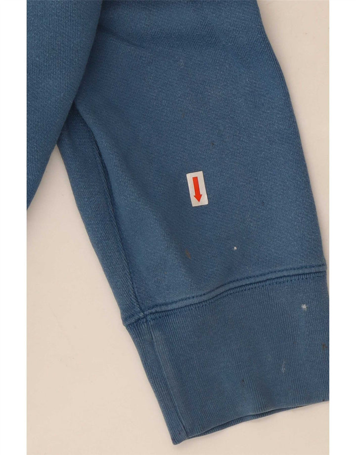 Suéter com capuz gráfico masculino Levi's grande algodão azul