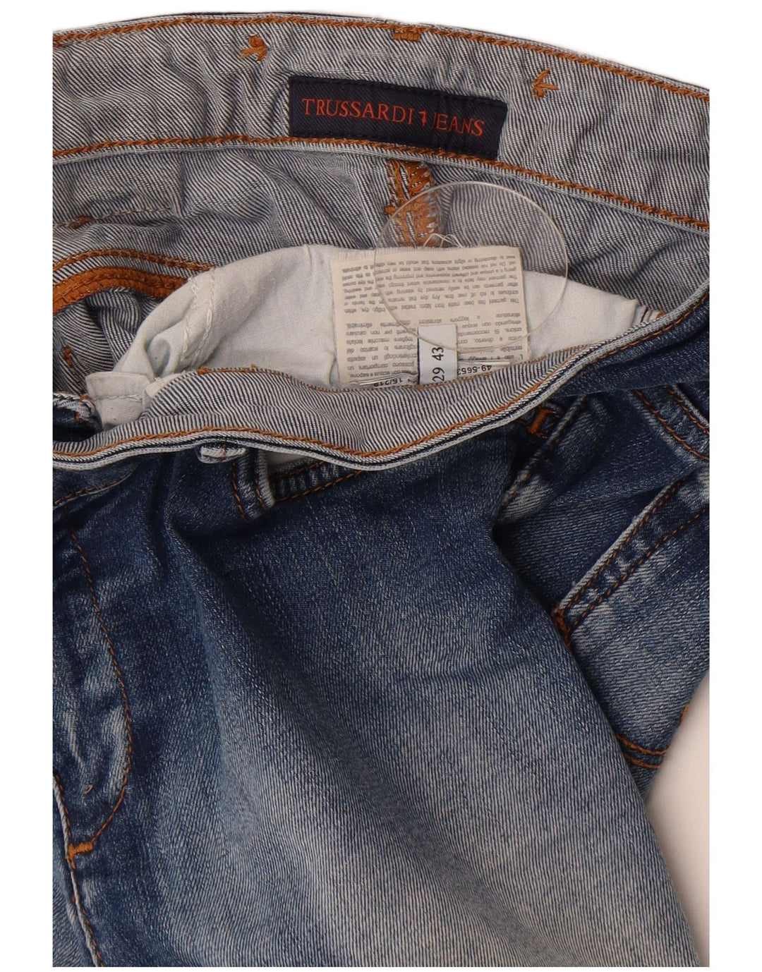 Jeans skinny feminino Trussardi W29 L32 azul