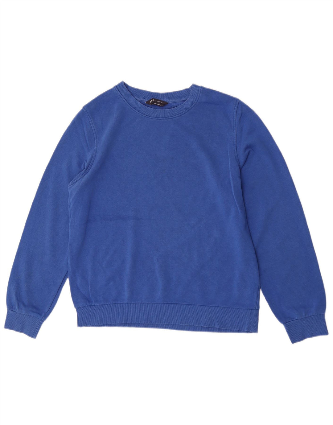 Suéter feminino Marks & Spencer Reino Unido 12 algodão azul médio
