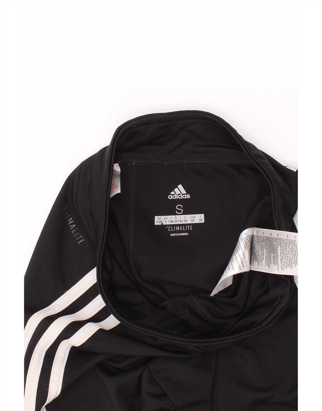 Leggings Adidas Meninas Climalite 9-10 Anos Pequenas Poliéster Preto