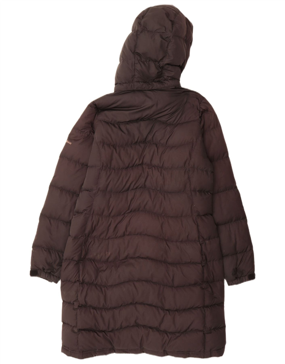 Casaco acolchoado com capuz feminino Berghaus UK 12 poliéster preto médio