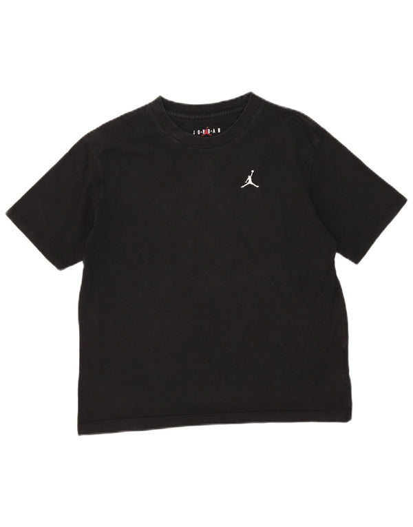 Camiseta feminina Jordan UK 10 pequena algodão preto