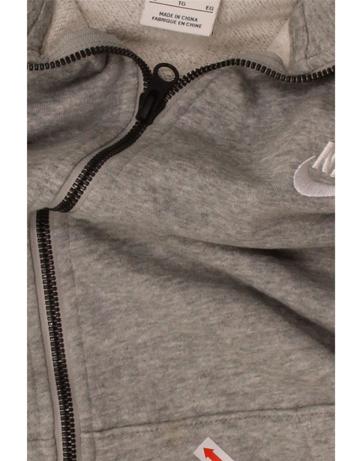 Suéter masculino NIKE com capuz e zíper XL cinza algodão