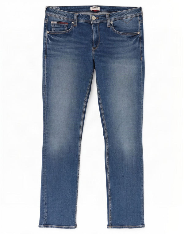 Jeans Tommy Hilfiger feminino cintura média slim W29 L30 algodão azul