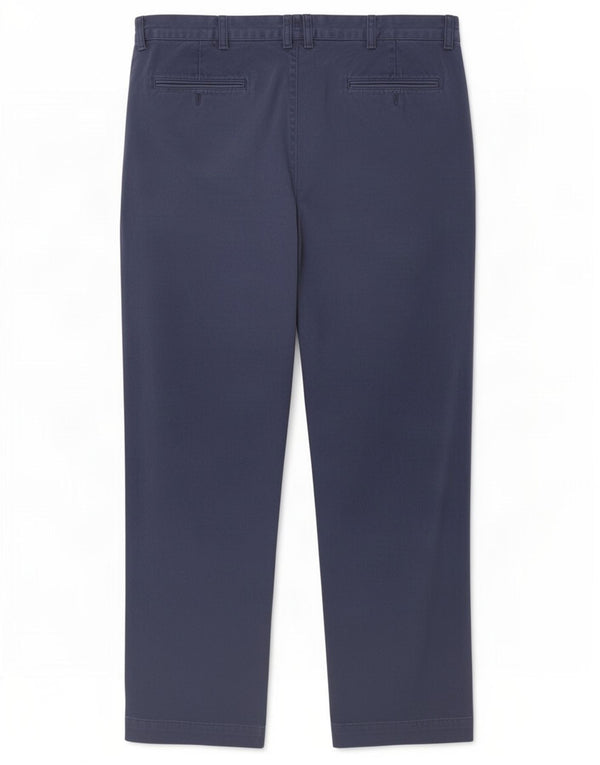 Polo Ralph Lauren Calça Chino Masculina Reta W36 L32 Azul Marinho Algodão