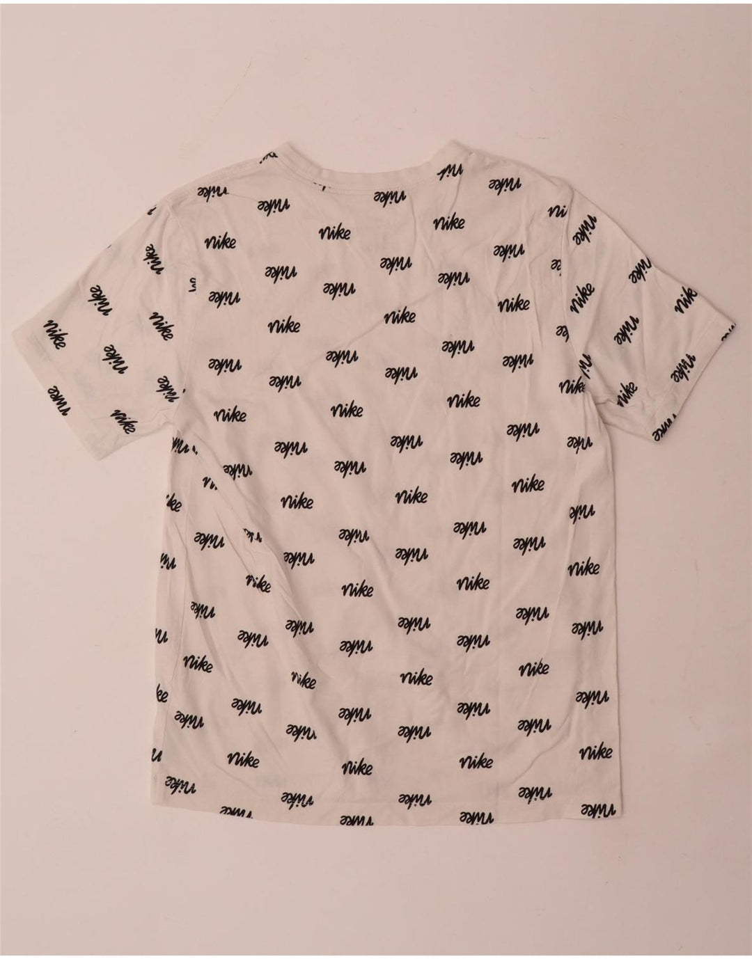 Camiseta Nike masculina gráfica Top médio algodão branco
