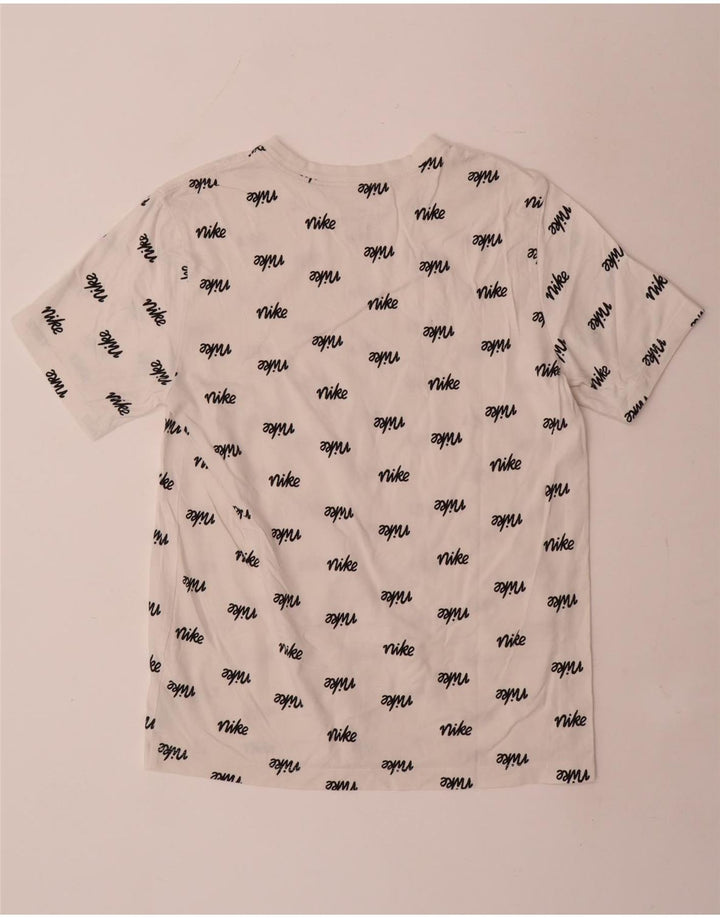 Camiseta Nike masculina gráfica Top médio algodão branco